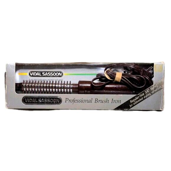 Vtg Vidal Sassoon Professional Hot Brush Curling Iron Model VS-111 3/4" Barrel - Picture 1 of 5